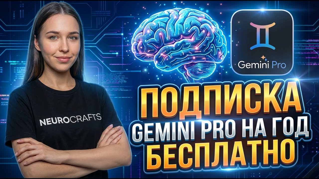GEMINI PRO НА ГОД БЕСПЛАТНО 😱🔥 КАК ПОЛУЧИТЬ ПРЯМО СЕЙЧАС?