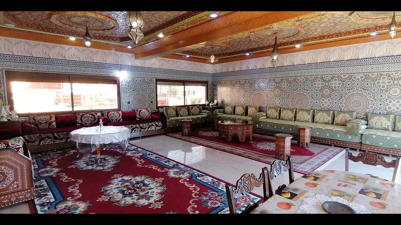 شكرا للصانع التقليدي المغربي 👍 فيلا تحفة تجسد براعة المعمار التقليدي villa maroc fes