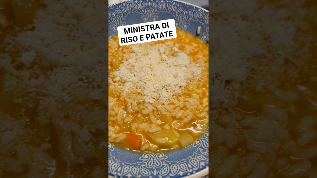 MINESTRA DI RISO E PATATE - FACILI E VELOCE #minestra #riso #patate #giallozafferano  #wow #SimoLM