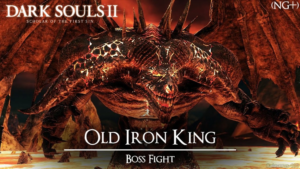 Old Iron King boss fight (NG+) | Dark Souls II: Scholar of the First Sin