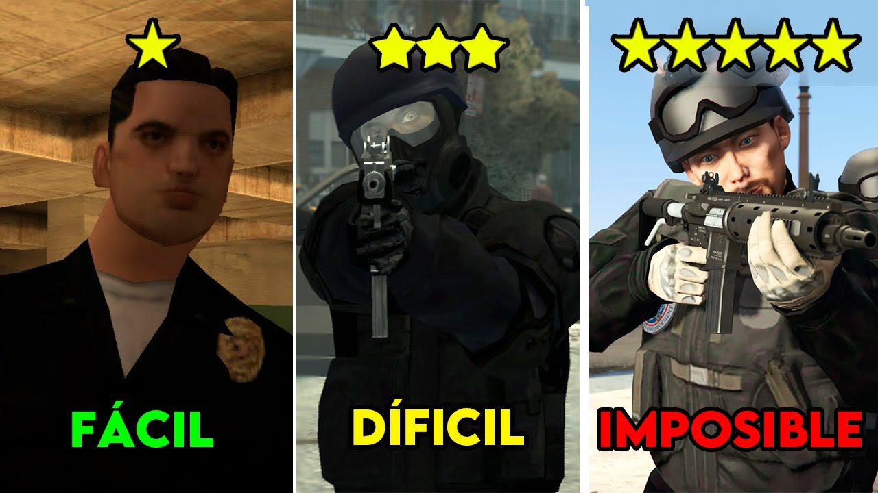 &iquest;C&oacute;mo es la polic&iacute;a de la saga GTA?