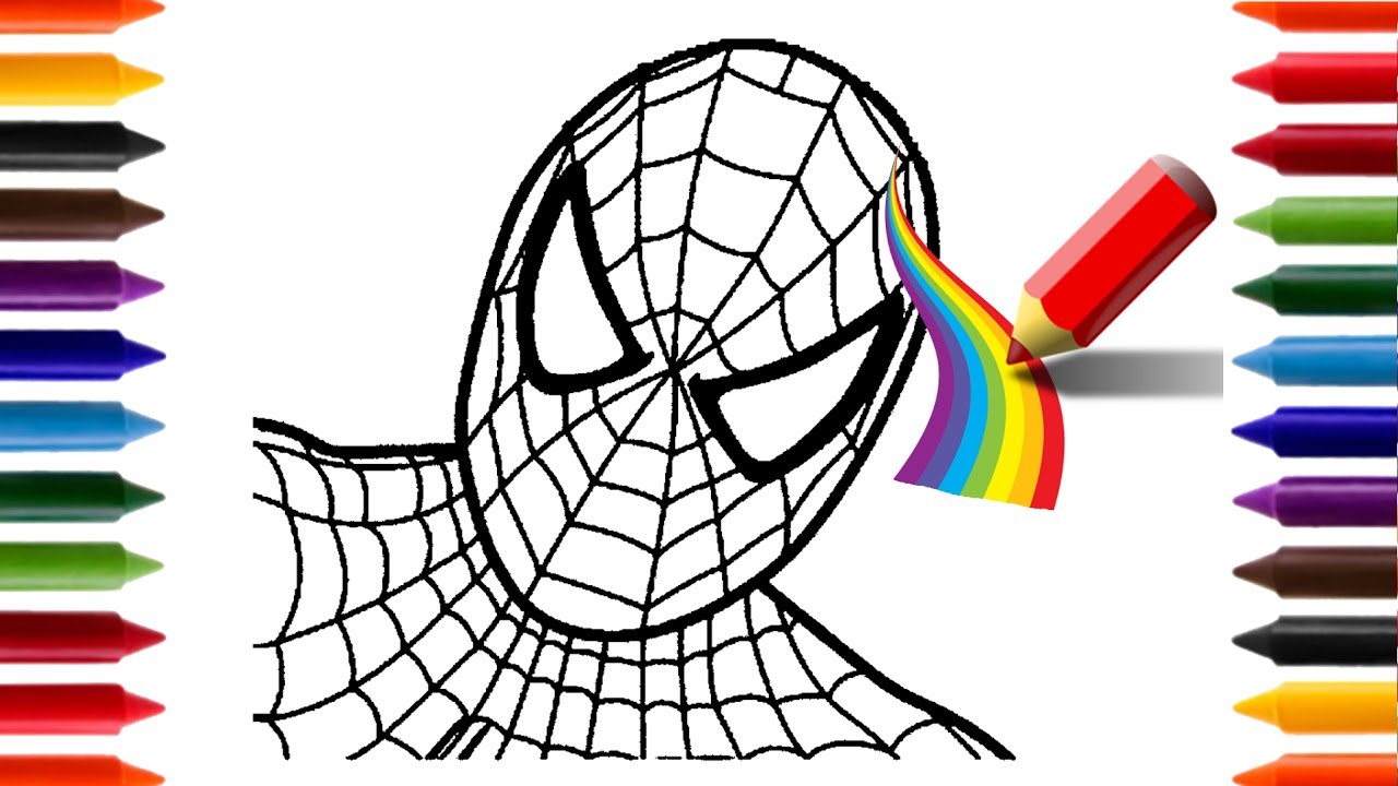 Aprendendo a Desenhar e Pintar o Homem Aranha ARCO ÍRIS | Animações e Desenhos para Crianças