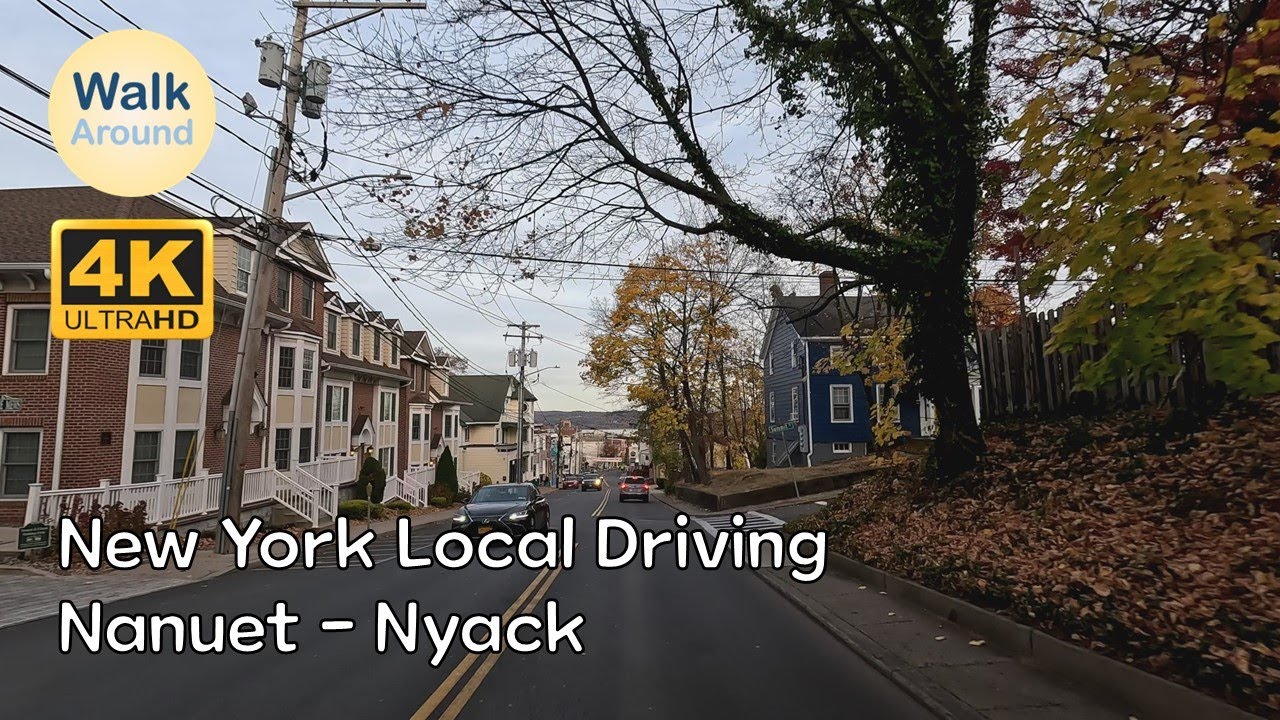 【4K60】 New York Driving: Nanuet - Nyack