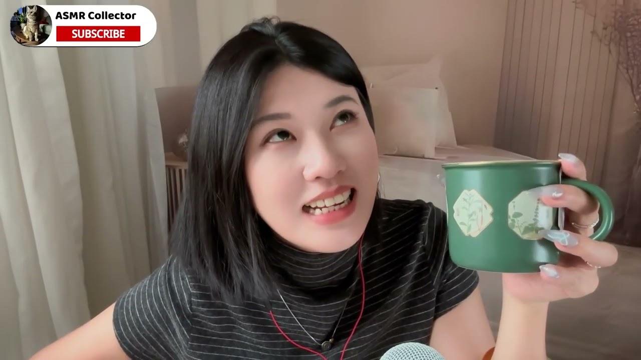 ASMR｜Let's drink tea together! The sound of cups and boxes knocking, water sounds.