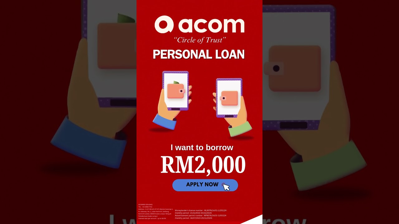 Secure loans with ACOM, KPKT-certified! #acom