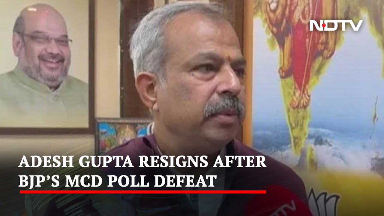 Adesh Gupta Quits As Delhi BJP Chief, Days After AAP's Civic Poll Victory