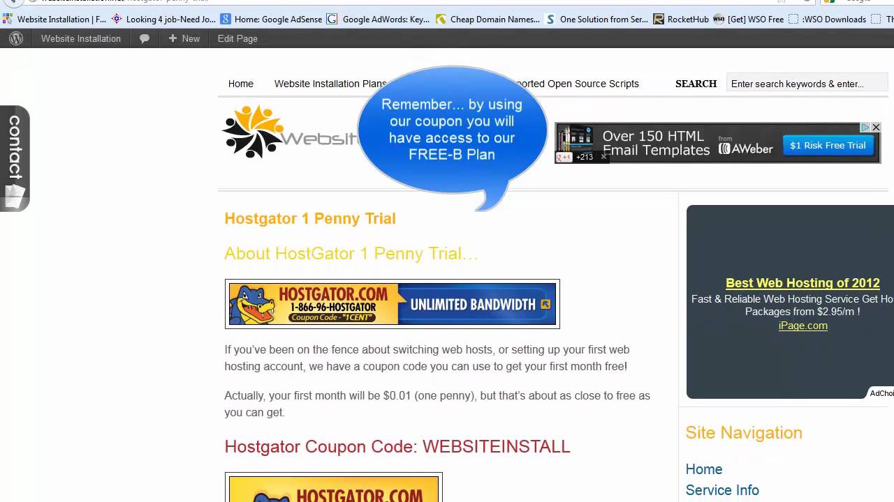 Hostgator Coupons | Working hostgator coupons | Latest Hostgator Coupons