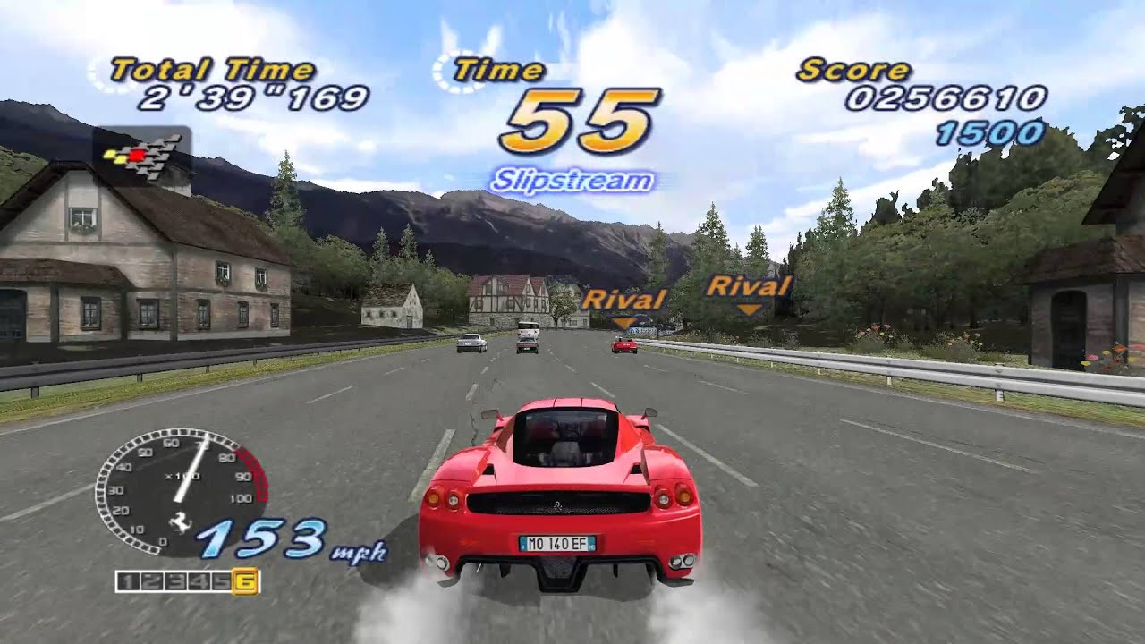 Outrun 2006 Coast 2 Coast: Ferrari Enzo, ultimate difficulty, Magic Sound Shower (Euro Remix)