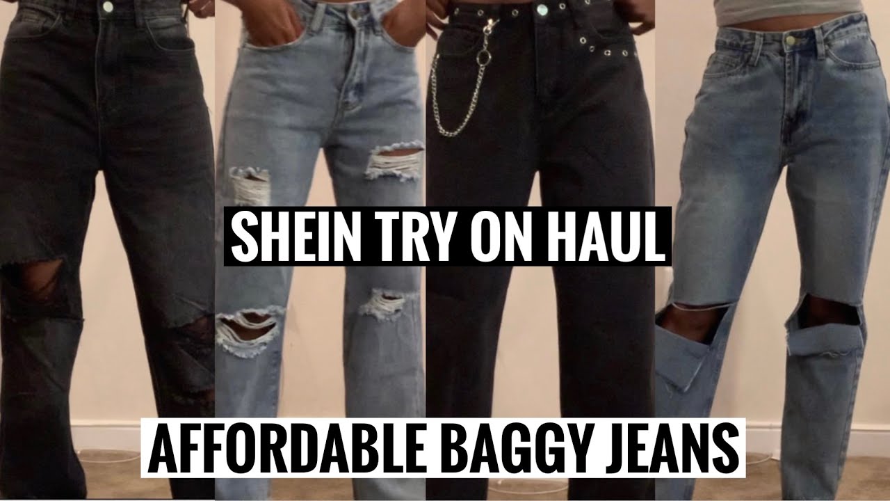 AFFORDABLE BAGGY JEANS | SHEIN TRY ON HAUL