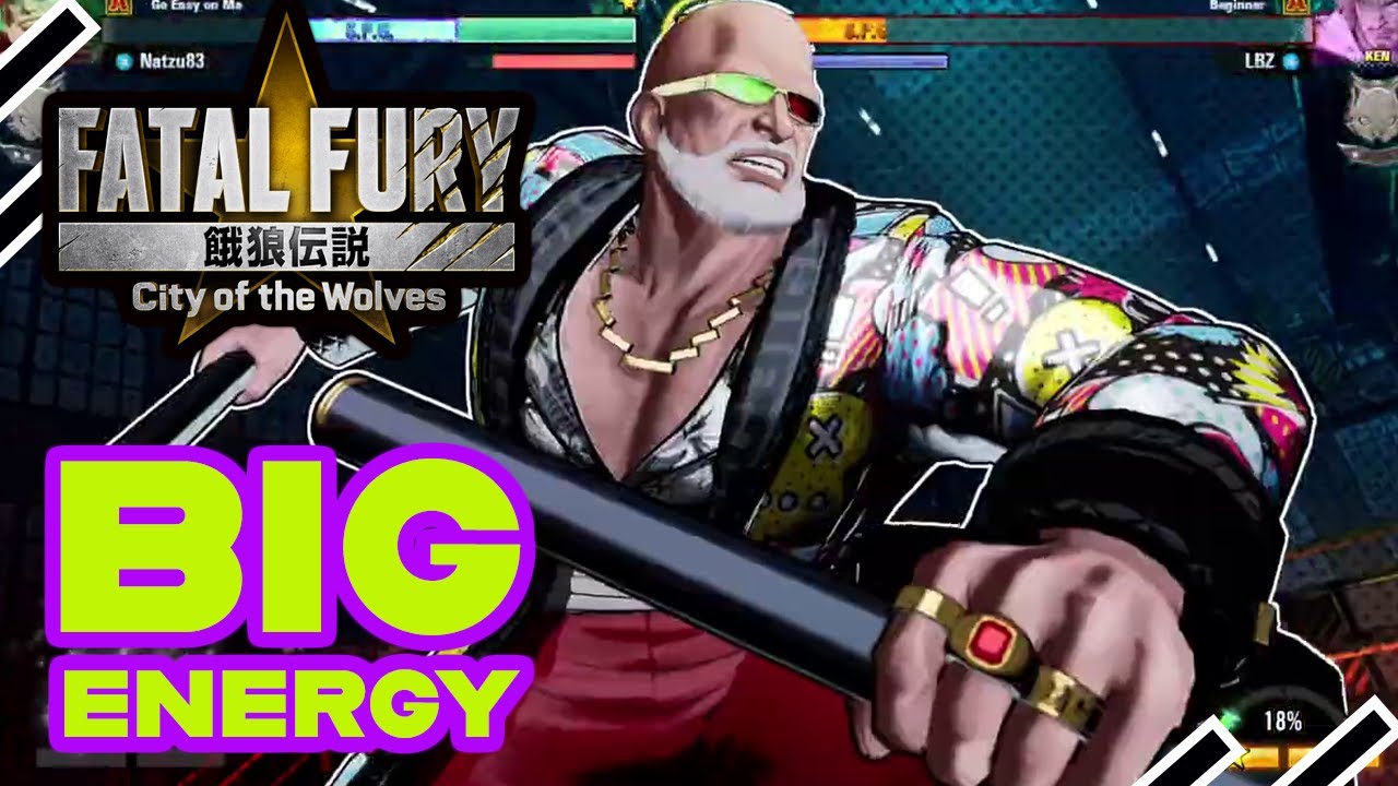 Мистер Биг демонстрирует свою невероятную энергию в игре Fatal Fury: City of the Wolves.