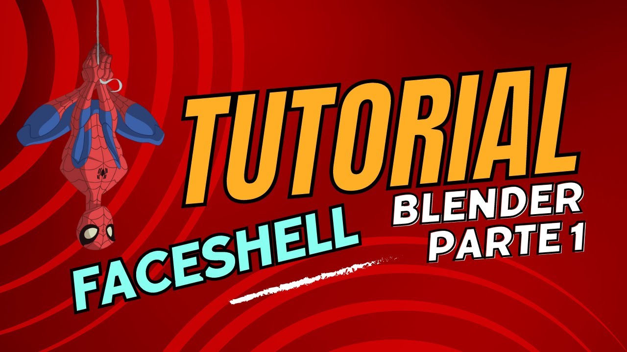 Spiderman Faceshell | Tutorial | Blender