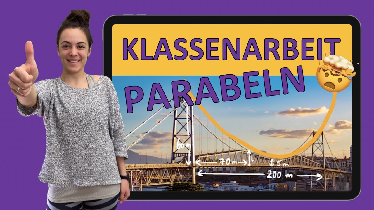 Diese Aufgabe kommt in JEDER KLASSENARBEIT zu Parabeln vor! | Funktionsvorschrift Brückenbogen