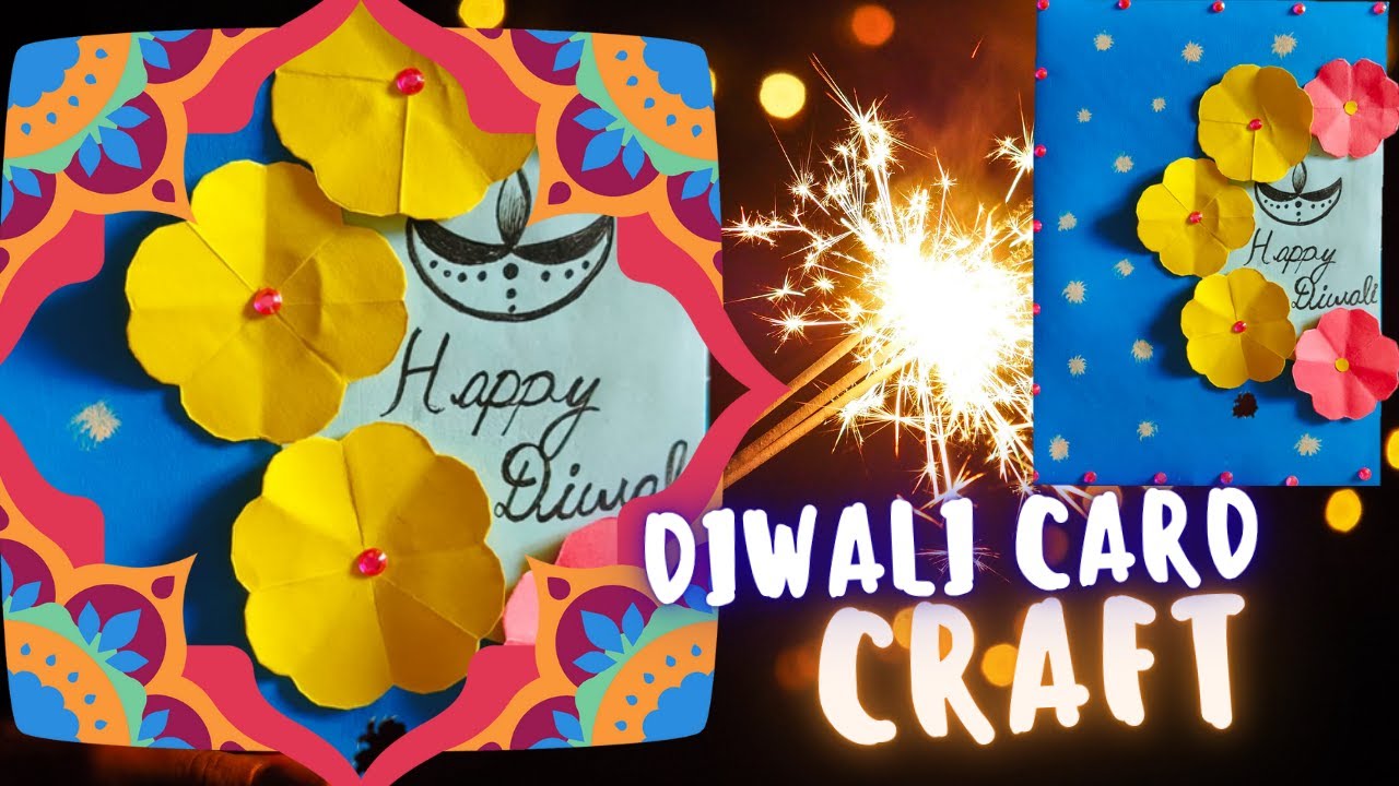Easy Diwali Card for Kids  Handmade Diwali Greeting Card Idea  Simple Paper Craft for School Project