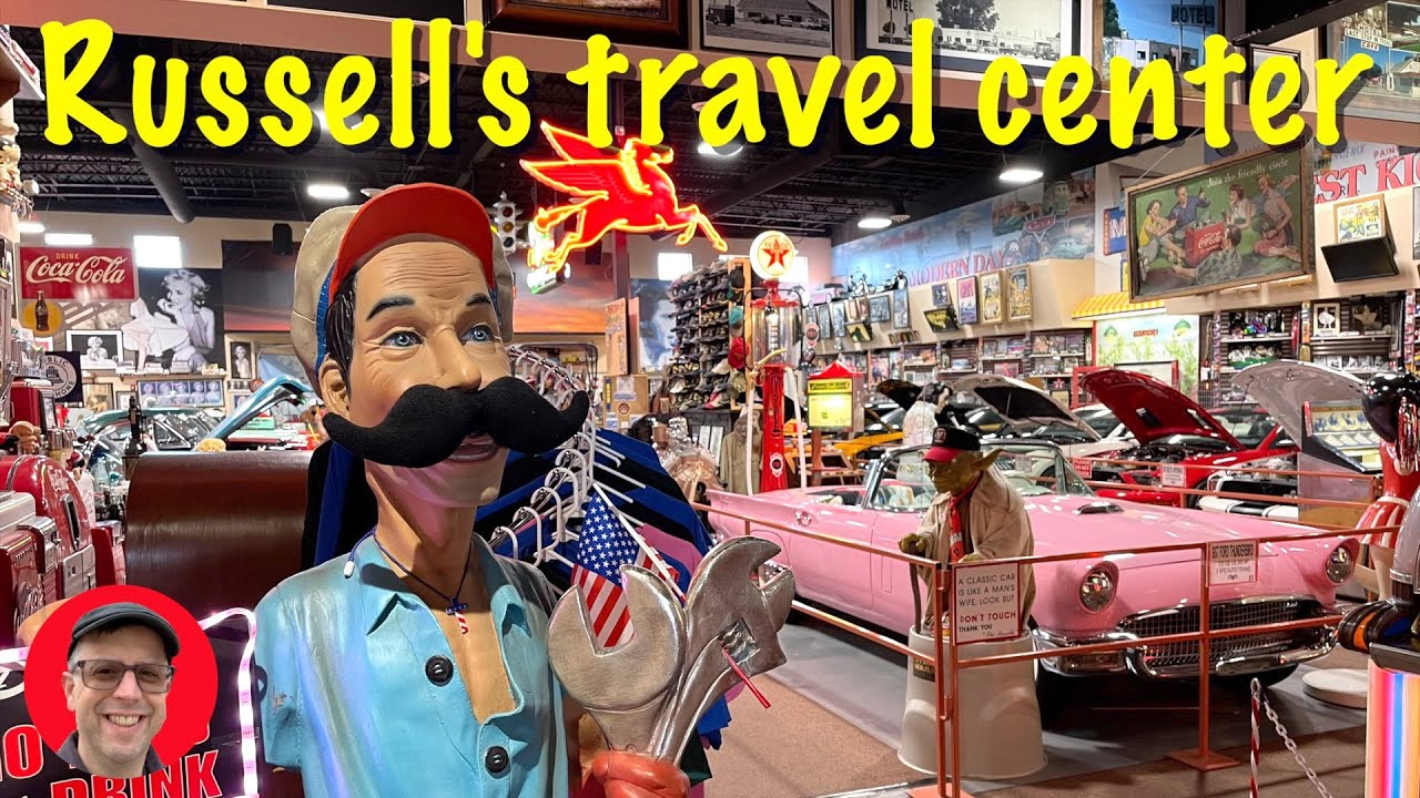 Russell’s Travel Center, New Mexico Route 66 😎 Not your normal truck stop #route66 #carvideo #cars