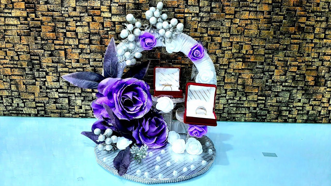 Easy Diy Engagement Ring Platter At Home or decorative plate #MakeYourOwn  #BeautifulRingPlatter