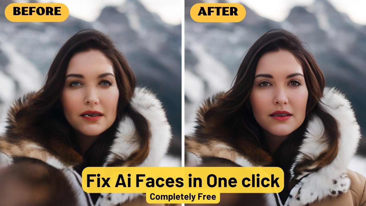 Fix Ai Faces of  Mid journey, Leonardo Ai and Bing Image Creator