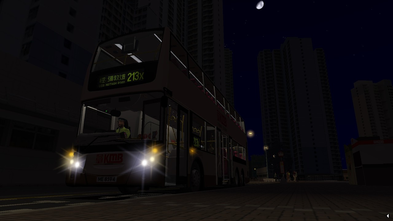 [ATE尾班爽飛公路] OMSI 2 KMB ATE233 ME8594 @ 213X 安泰（南）↺ 尖沙咀 #35