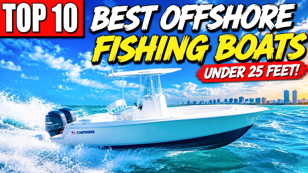 TOP 10 Best OFFSHORE Fishing Boats Under 25 Feet!