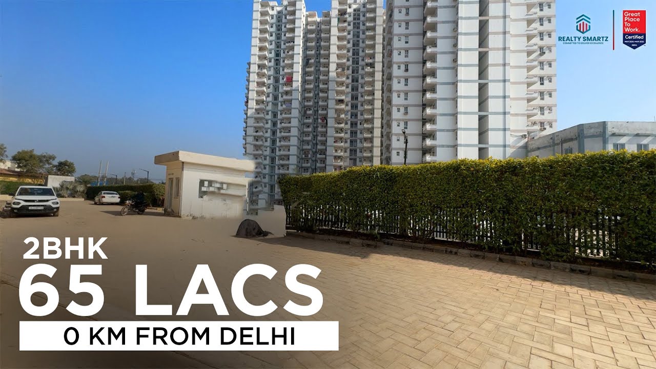 ₹65 Lakhs Only! 2 BHK Just 2 KM from Delhi 😱 | Zara Rossa | Dwarka Expressway | Realty Smartz 047
