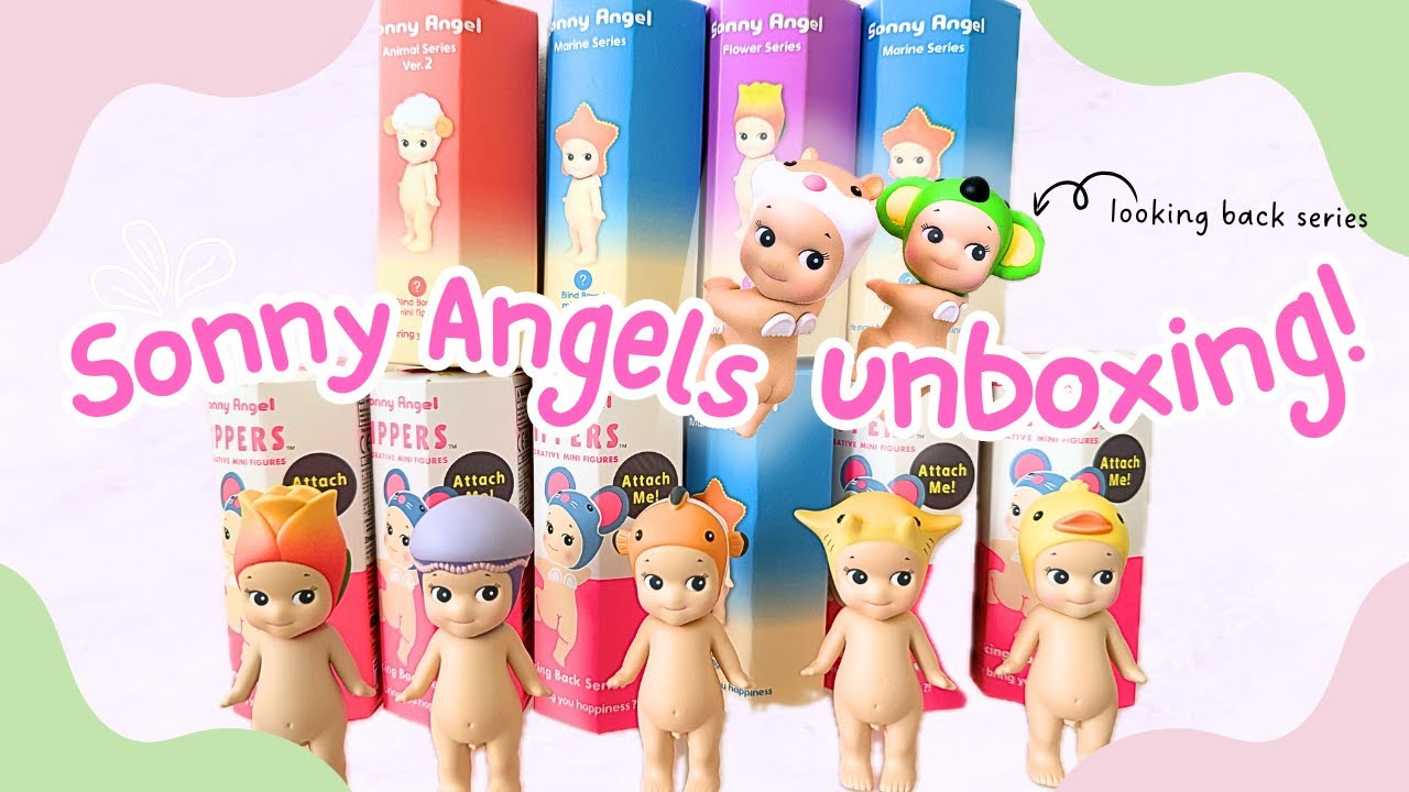 👼 Sonny Angel Haul Unboxing 😭 Why are you so CUTE??: Looking Back Hippers, Animal, Flower, Marine