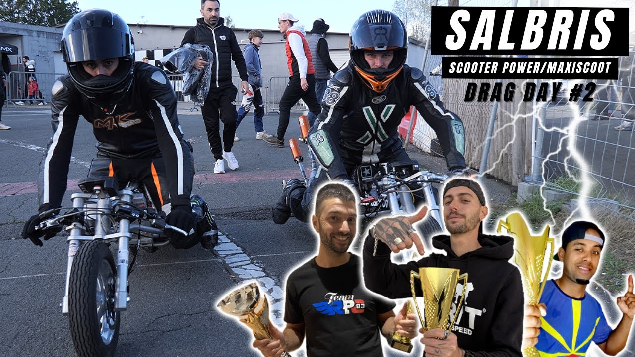 C'est la Tempête à SALBRIS 🌦 Finale Scooterpower / Maxiscoot Drag Day 2 2023 🚀