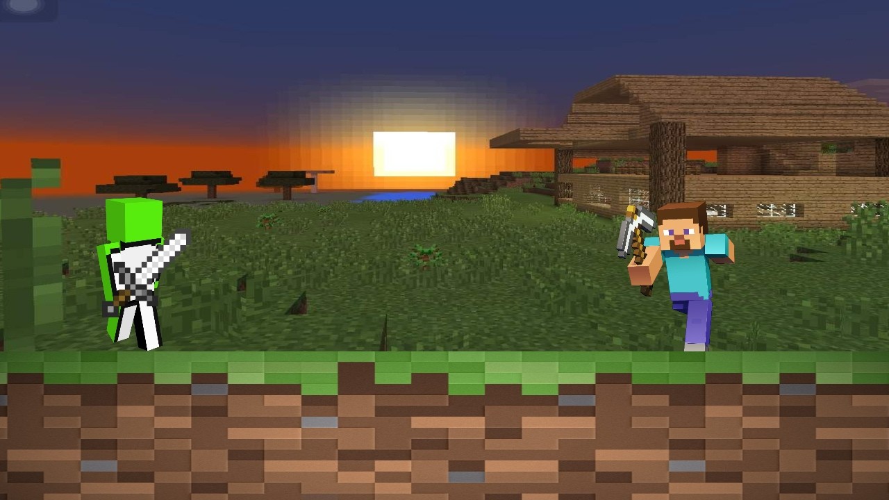 epic battle with halo minecraft