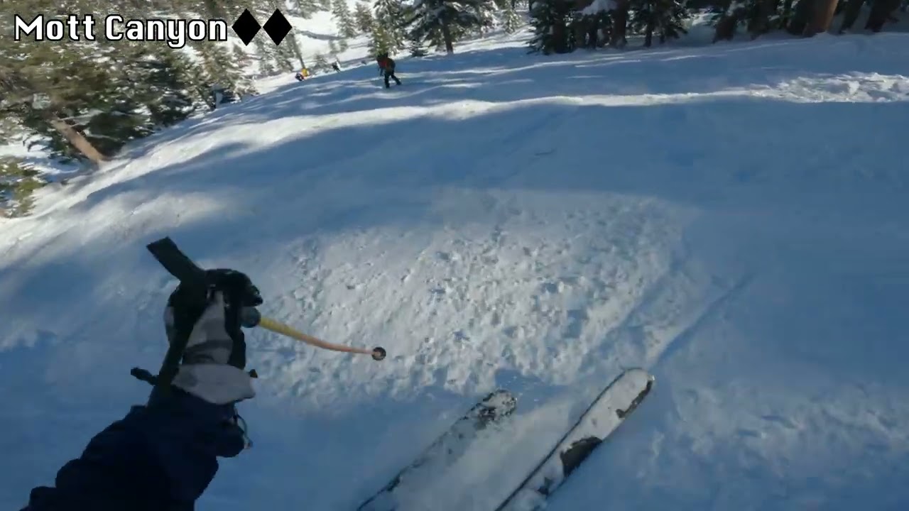 Skiing Mott Canyon, Tree Runs, and Chutes at Heavenly | GoPro 4K