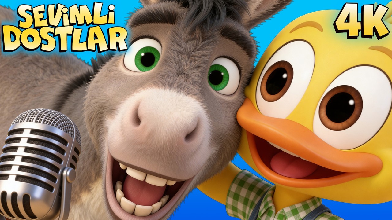 İnat&ccedil;ı Eşeğim 🎧🫏 Sevimli Dostlar Bebek ve &Ccedil;ocuk Şarkıları (4K)