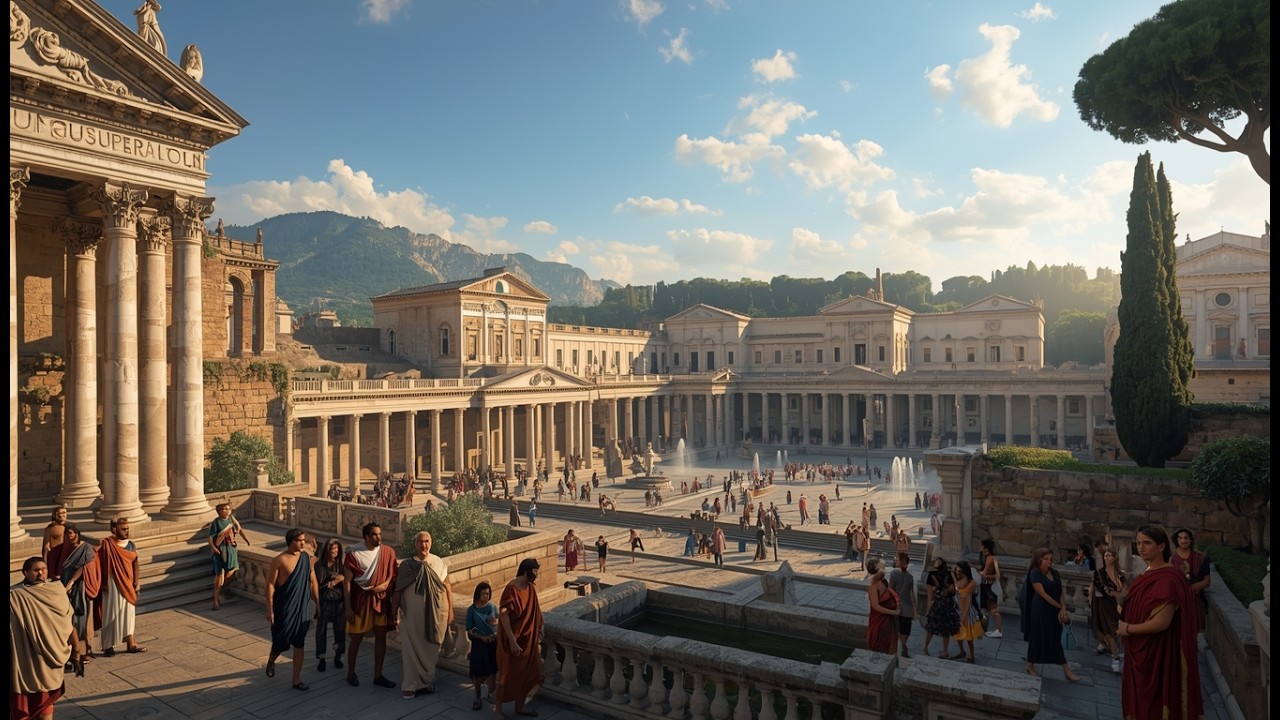 Ancient Rome Bathhouse Journey | 60 Min Immersive History for Sleep & Relaxation