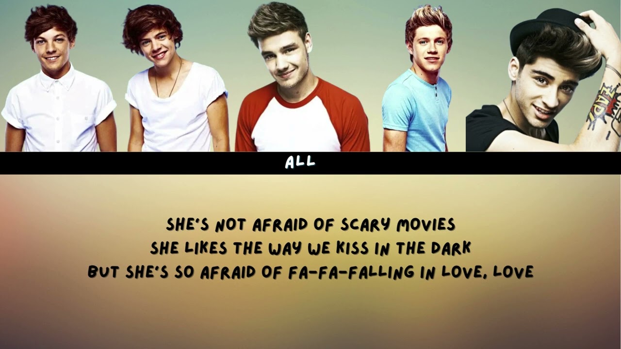 One Direction - She’s Not Afraid Color Coded Lyrics