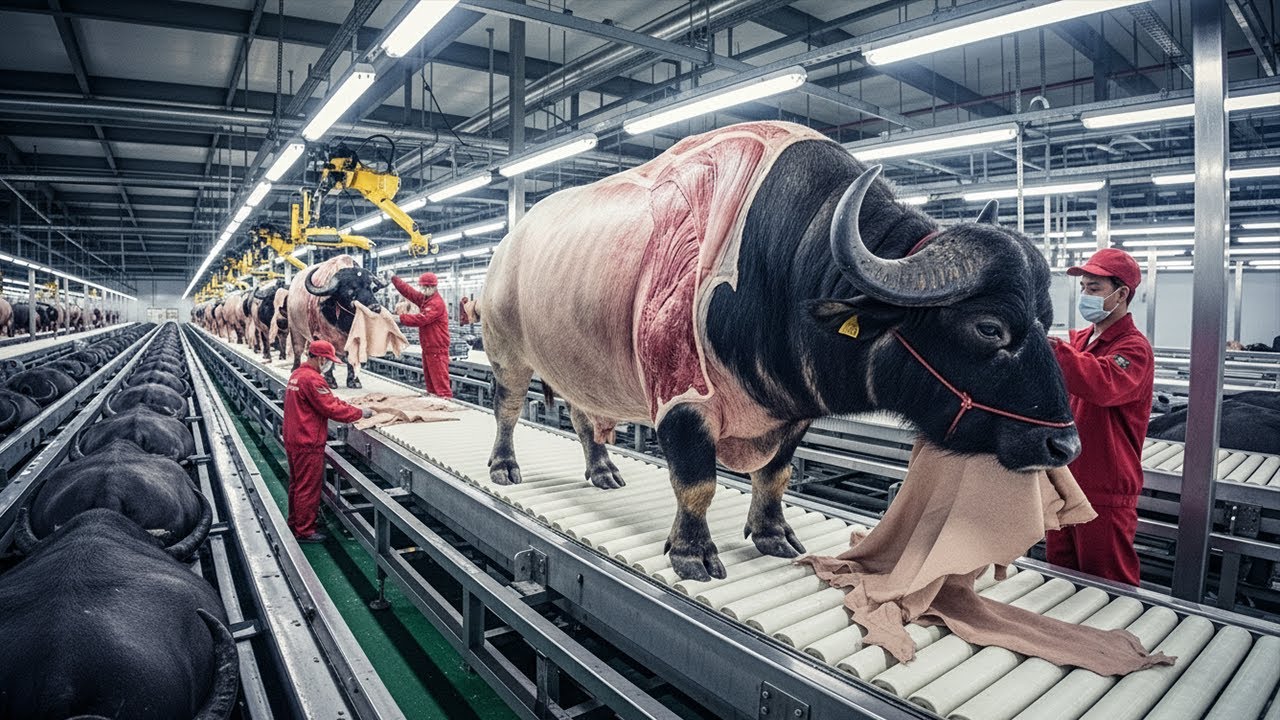 Inside the Buffalo Leather Factory – From Farm to Heavy Duty Luxury Goods Full Process