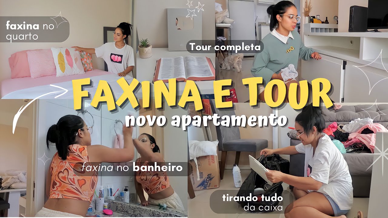 FAXINA E TOUR DO NOVO APARTAMENTO | Vlog Morando Sozinha