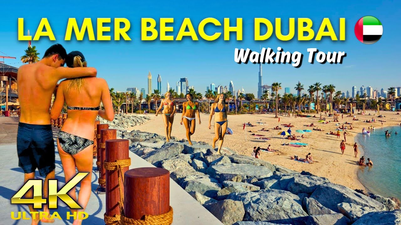 La Mer Beach Dubai 🇦🇪 | Still the Best Public Beach in Dubai, UAE? | Jumeirah Beach Walk  شاطئ لامير