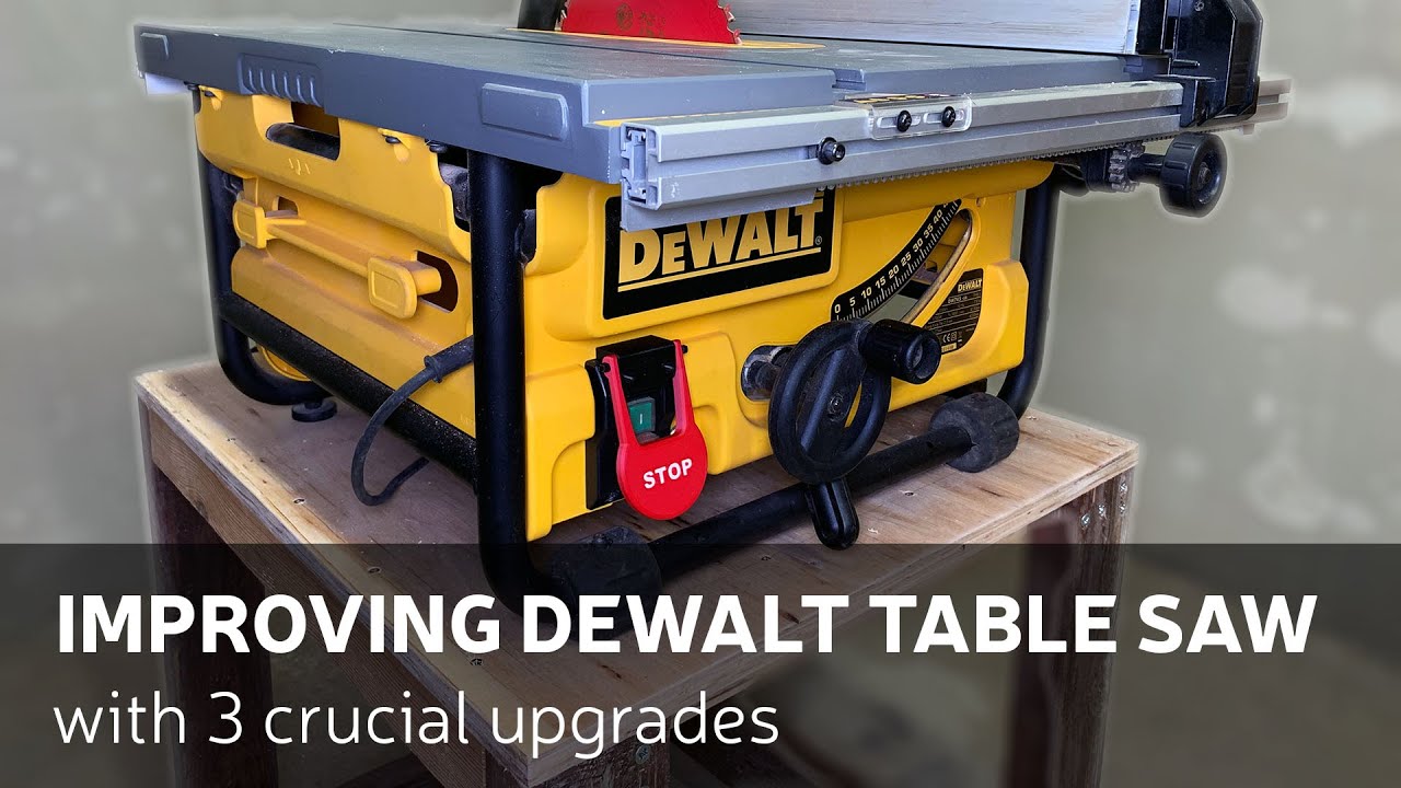 Improving Dewalt Jobsite Table Saw With 3 Crucial Upgrades