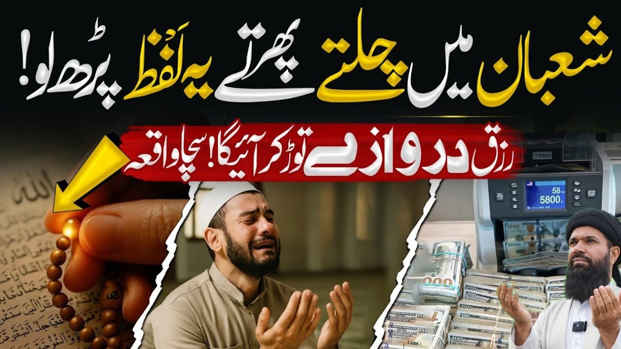 Shaban Ka Chand 2026 | Shaban Main Chalty Phrty Yeh Parhin | Wazifa For Money | ubqari real speech