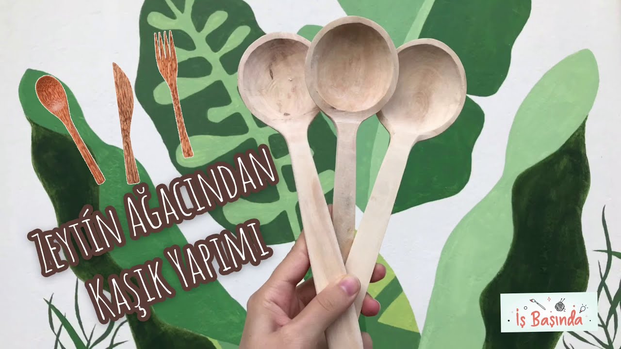 Zeytin Ağacından Tahta Kaşık Yapımı | El Oyması Kaşık | Make a Wooden Spoon