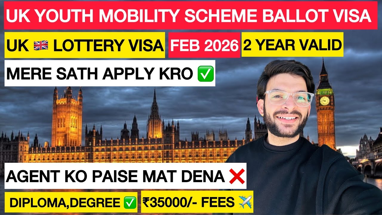Youth Mobility Visa UK 2026 | How to Apply Without Fees? Date, Fees, Eligibility for Indians