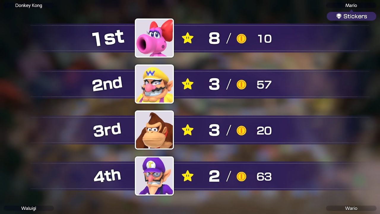 Mario Party Superstars #74 Horror Land Birdo vs Donkey Kong vs Wario vs Waluigi