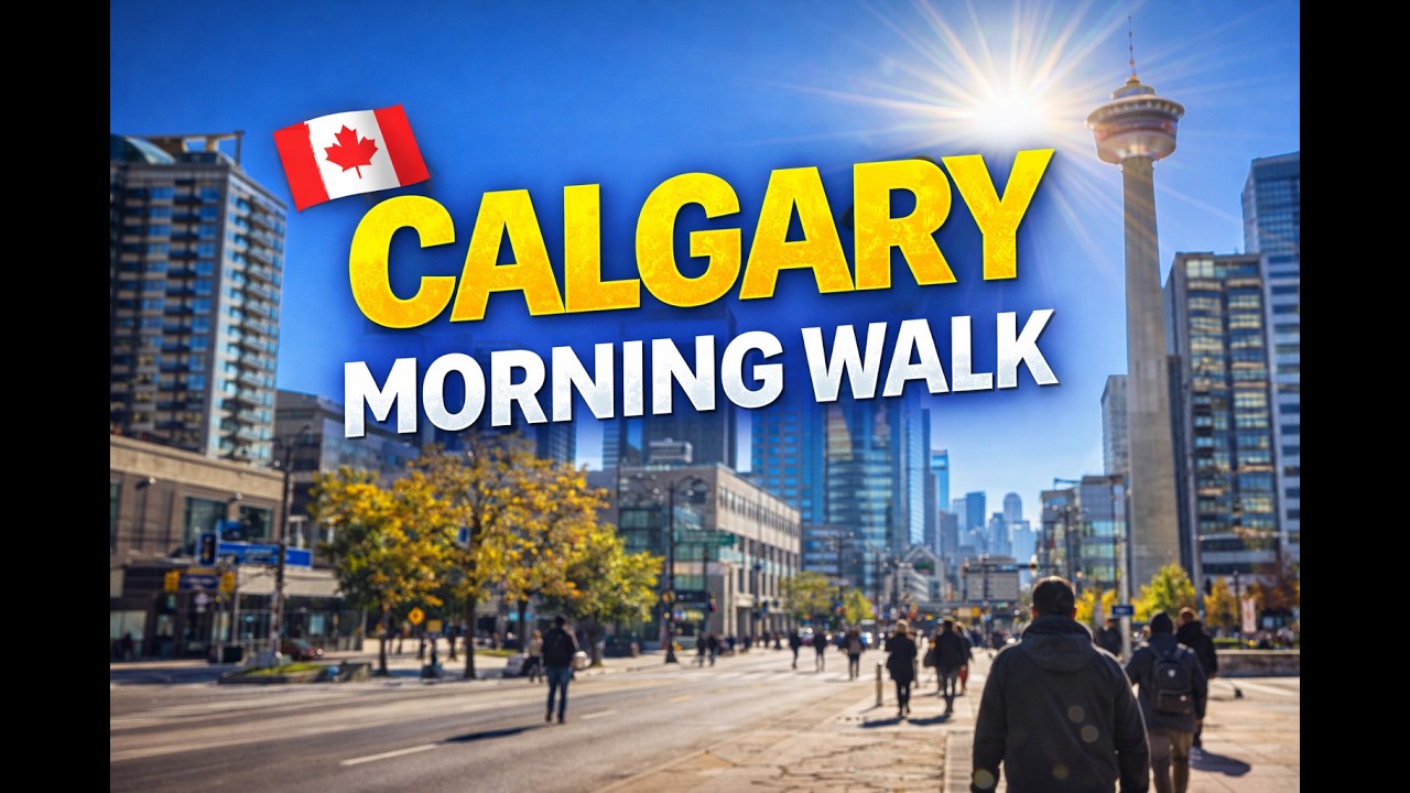 What Does a Morning Walk in Downtown Calgary Look Like? 🇨🇦 | 4K POV City Walk | Real  Street Sounds
