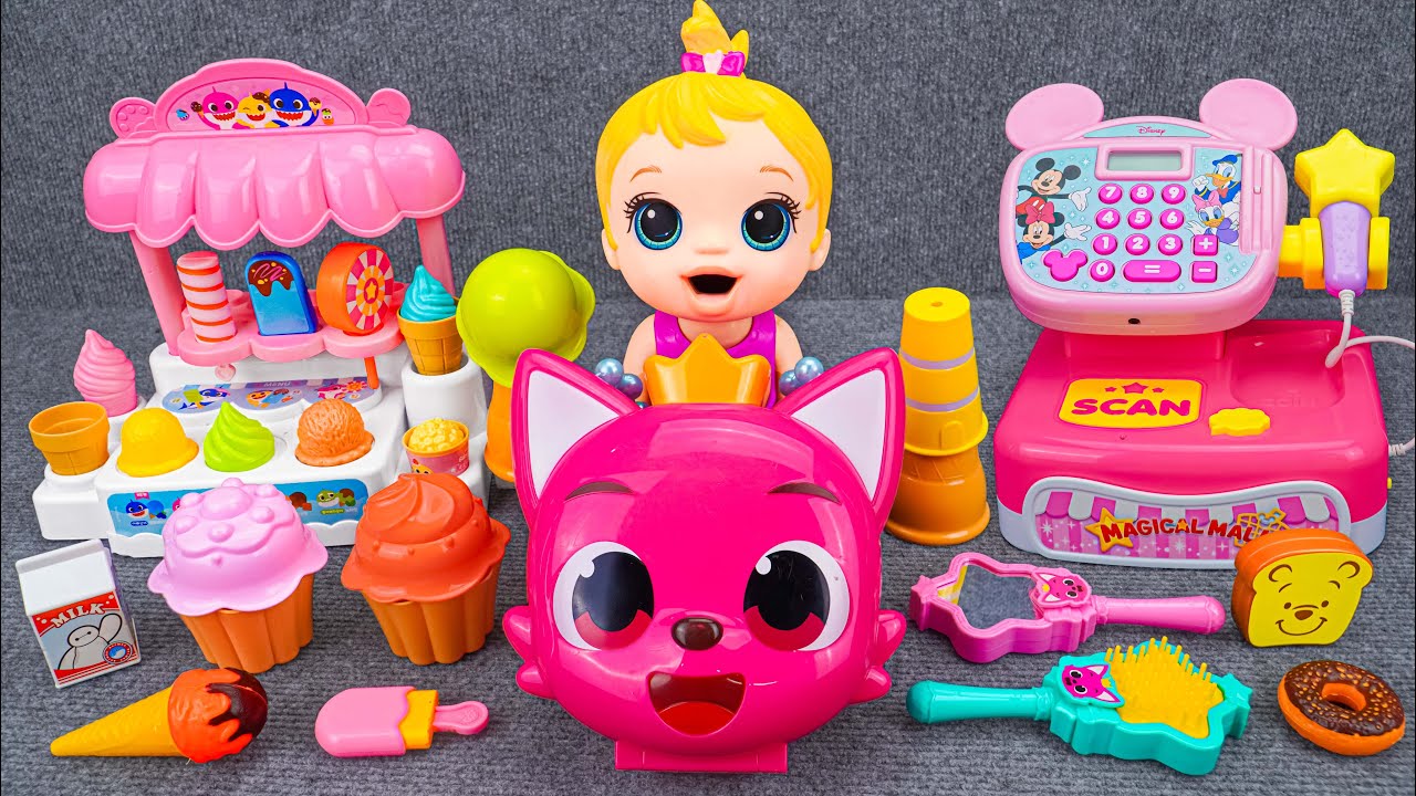 126 Minutes Satisfying with Unboxing Happy Baby Alive Ice Cream Store Review Toys | Ten Ten Love