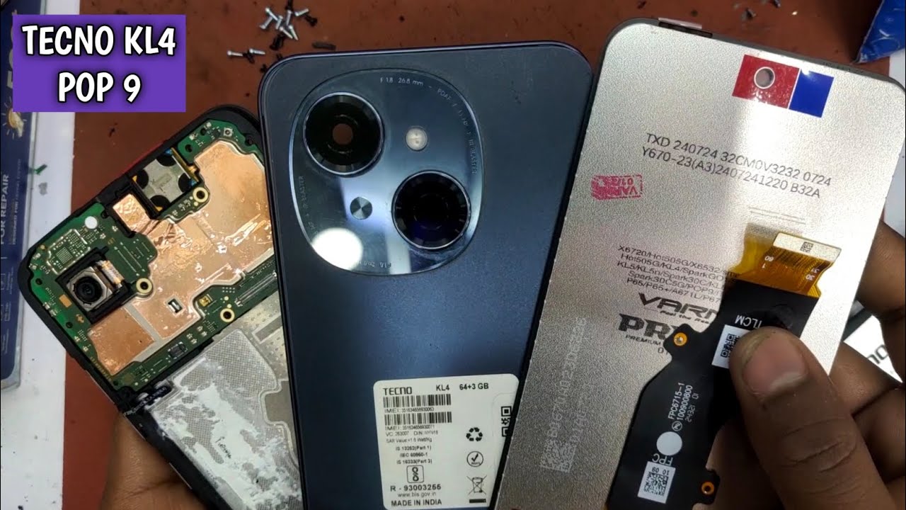 TECNO Spark Go 1 Folder Change | Techno Spark Go 1 (KL4) Display Replacement | Tecno KL4 POP 9