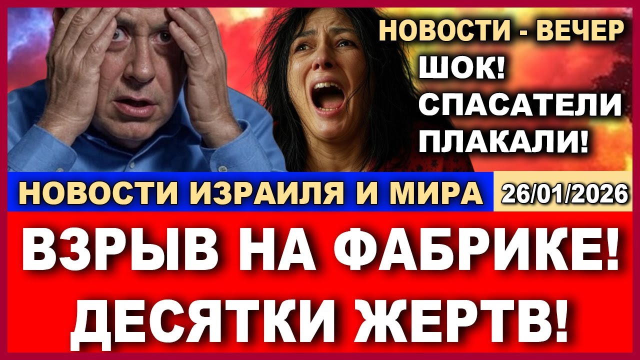 Срочно! Взрыв на фабрике - десятки жертв! Шок! Спасатели плакали!  26/01/2026