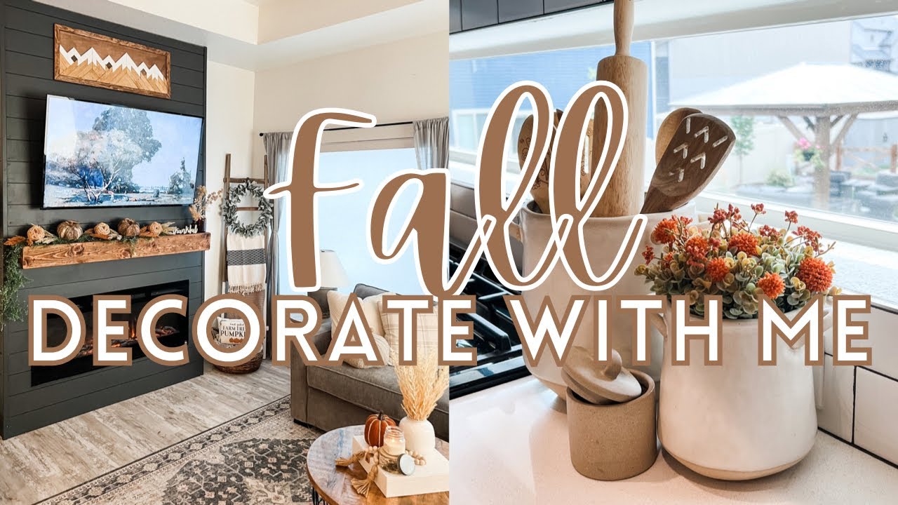 *NEW* COZY FALL DECORATE WITH ME 2022 | how to decorate with neutral fall decor