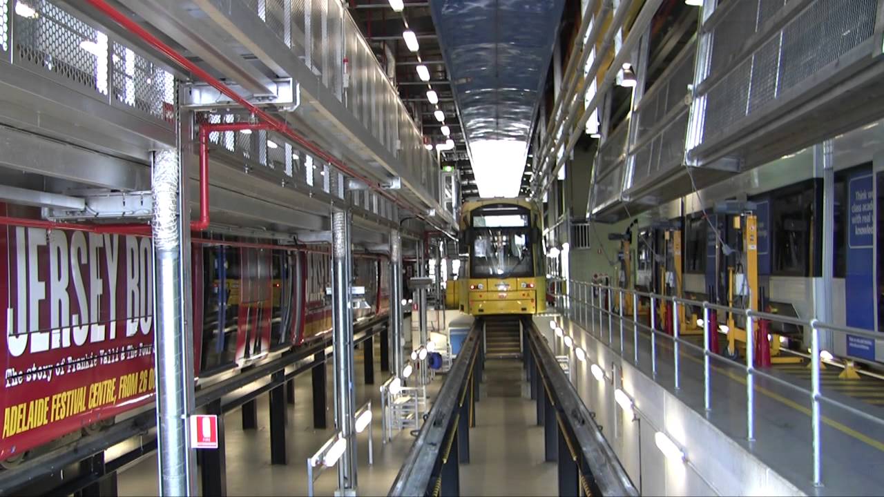 Servicing Adelaide's trams