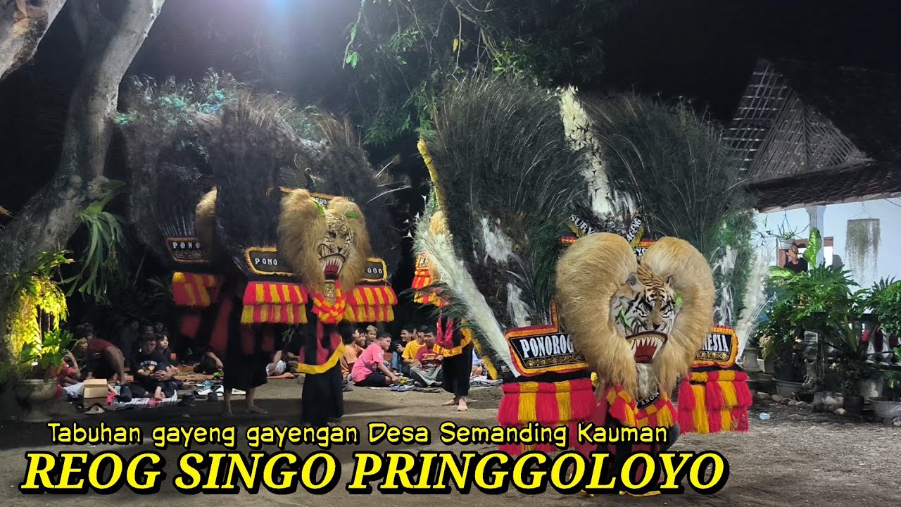 🔴 TABUHAN GAYENG GAYENGAN REOG PRINGGOLOYO DESA SEMANDING KAUMAN