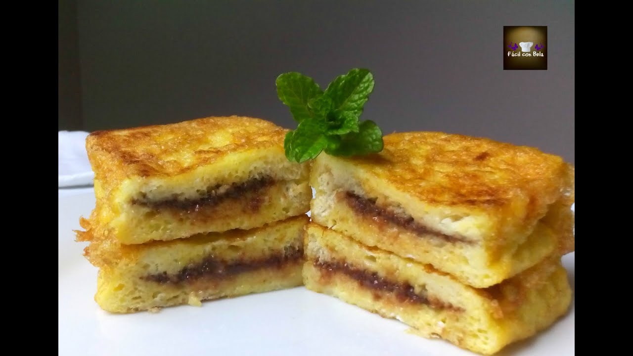 🟣 Torrijas Rellenas de Crema de Cacao (Receta Tradicional típica de Cuaresma y Semana Santa)