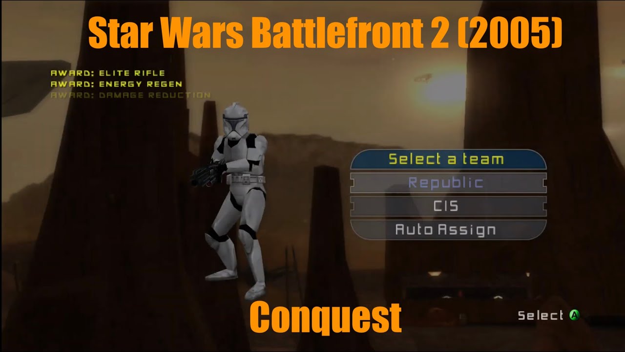Classic Star Wars Battlefront 2 (2005) - Conquest mode Geonosis