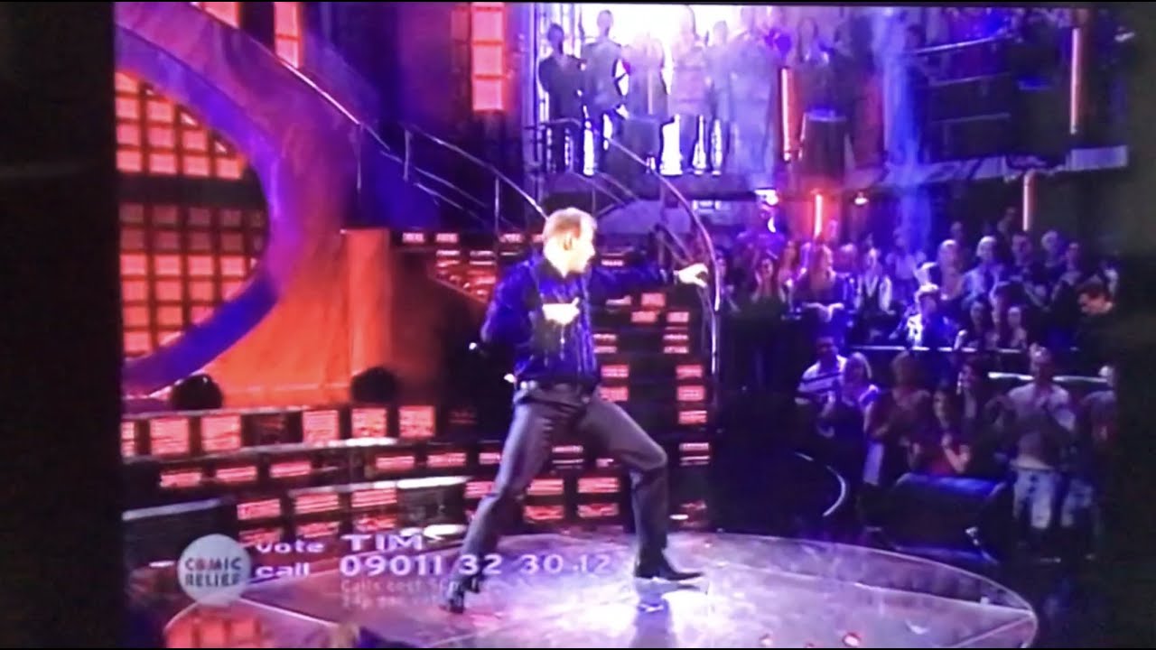 TIM VINE. Comic Relief does Fame Academy 2007. Lucky Number.