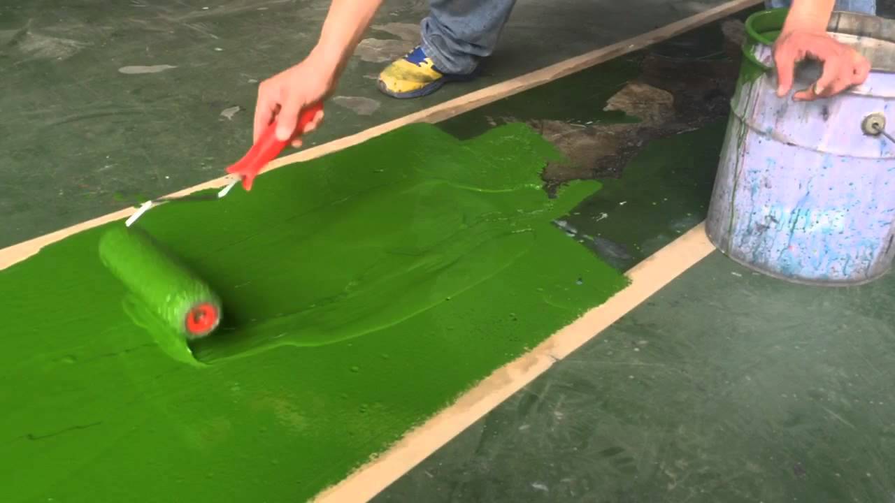 solvent less epoxy paint construction methods