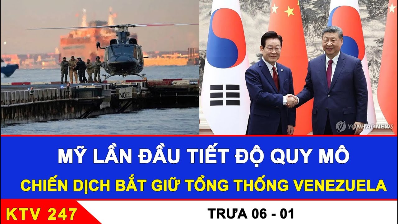 TRƯA 06/01: Mỹ lần đầu tiết lộ quy m&ocirc; chiến dịch bắt giữ Tổng thống Venezuela